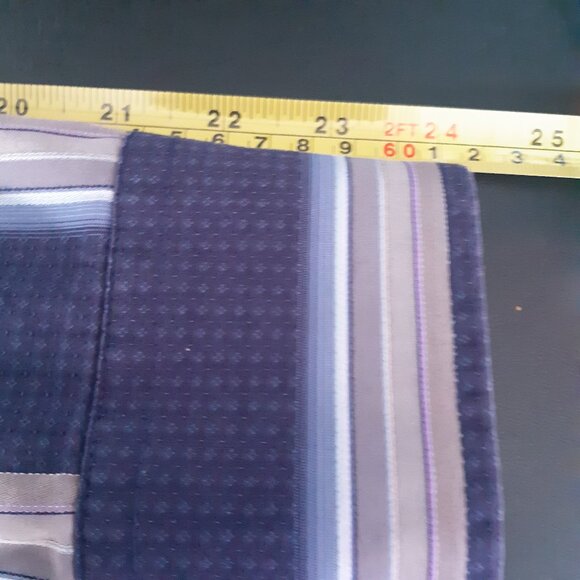 Bugatchi Uomo SZ M 100% Cotton Men's Button Down Blue Striped Shirt - Picture 12 of 13